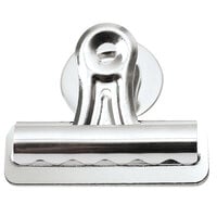 Universal 31261 1/2" Capacity Nickel-Plated Bulldog Magnetic Clip   - 12/Pack