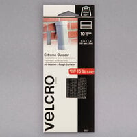 Velcro® 90812 Extreme 4" x 1" Hook and Loop Titanium Fasteners - 10/Pack