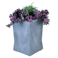 Commercial Zone 724366 ModTec 18" x 18" Gunmetal Satin Medium Square Planter