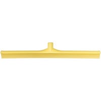 Carlisle 3656804 Sparta Spectrum 24" Yellow Single Blade Rubber Squeegee with Plastic Frame