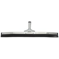 Carlisle 36324C00 Flo-Pac 24 inch Curved End Black Rubber Floor Squeegee with Metal Frame