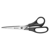 Westcott 16907 8 inch Black Stainless Steel All Purpose Straight Pointed Scissors