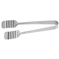Vollrath 47107 Tender-Touch 9 1/4 inch Stainless Steel Flat Pastry Tongs