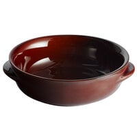 Acopa Keystone 13 oz. Chestnut Stoneware Onion Soup Crock - 24/Case