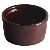 Acopa Keystone 4 oz. Chestnut Stoneware Ramekin - 72/Case
