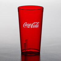 Carlisle 52163550D Stackable 16 oz. Ruby Coca-Cola® SAN Plastic Tumbler - 72/Case