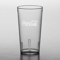 Carlisle 52163550E Stackable 16 oz. Clear Coca-Cola® SAN Plastic Tumbler - 72/Case