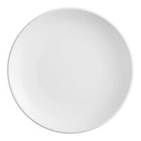 Acopa 7 1/4 inch Matte White Stoneware Coupe Plate - 36/Case