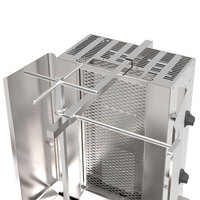 Inoksan PDG112M-NAT Natural Gas Gyro Machine / 2 Double Vertical Broiler with Mesh Shield - 66-99 lb. Capacity