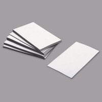 Zeus 66200 3 1/2" x 2" White Adhesive Coated Business Card Magnet   - 25/Pack