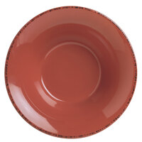 World Tableware FH-515R Farmhouse 20 oz. Round Barn Red Porcelain Soup Bowl - 12/Case