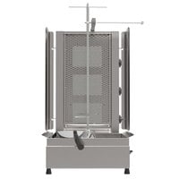 Inoksan PDG113M-NAT Natural Gas Gyro Machine / 3 Double Vertical Broiler with Mesh Shield - 99-132 lb. Capacity