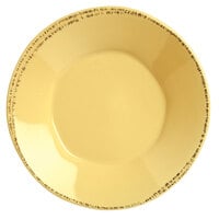 World Tableware FH-514B Farmhouse 27 oz. Round Butter Yellow Porcelain Soup and Salad Bowl - 12/Case