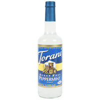 Torani 750 mL Sugar Free Peppermint Flavoring Syrup