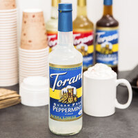 Torani 750 mL Sugar Free Peppermint Flavoring Syrup
