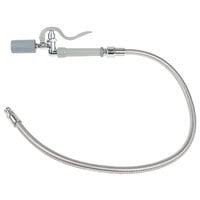 T&S B-0100-J-SWV Pre-Rinse Accessory Kit with 1.07 GPM Low Flow Spray Valve, Swivel, and 44 inch Stainless Steel Flex Hose