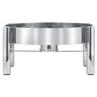 Eastern Tabletop 3998STAND Jazz Rock 18" x 18" Stainless Steel Induction Chafer Stand with Fuel Holder