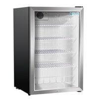 Excellence EMM-5HC Black Countertop Display Refrigerator with Swing Door