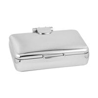 Eastern Tabletop 3995 Jazz Rock 8 Qt. Stainless Steel Rectangular Induction Chafer with Hinged Dome Cover
