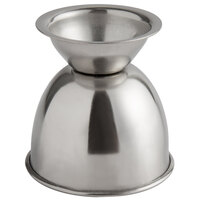 2 inch x 2 1/8 inch Stainless Steel Footed Egg Cup