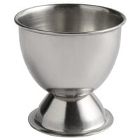 2 inch x 2 1/8 inch Stainless Steel Footed Egg Cup