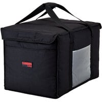 Cambro GBD211414110 Customizable Insulated Black Large Delivery GoBag™ - 21 inch x 14 inch x 14 inch