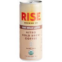 Rise Brewing Co. Organic Oat Milk Latte Nitro Cold Brew Coffee 7 fl. oz. - 12/Case