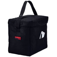 Cambro GBD13913110 Customizable Insulated Black Small Top Loading GoBag™ - 13 inch x 9 inch x 13 inch