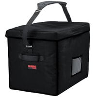 Cambro GBD211517110 Customizable Insulated Jumbo Black Stadium Delivery GoBag™ - 21 inch x 15 inch x 17 inch