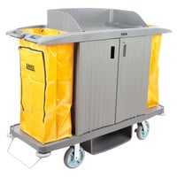 RUBFG618100YEL  Rubbermaid FG618100YEL Locking Janitor Cart