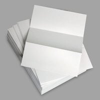 Domtar 8823 8 1/2 x 11 White Pack of 5 1/2 Perforated Custom Cut-Sheet Copy  Paper - 2500 Sheets