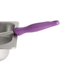 Vollrath 6433580 Jacob's Pride 5 oz. Purple Solid Round Spoodle® Portion Spoon