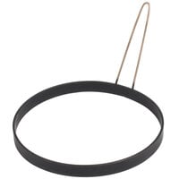 Prince Castle 127 8 inch Black Non-Stick Egg Omelet Ring with Handle