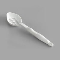 Vollrath 5292915 4 oz. White High Heat Perforated Oval Nylon Spoodle® Portion Spoon