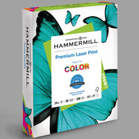 Hammermill 104604 8 1/2 inch x 11 inch Premium Laser White Ream of 24# Copy Paper - 500 Sheets