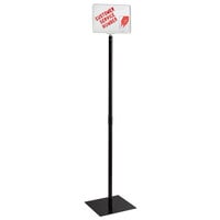 Garvey TAGS-10001 27 1/4 inch x 16 1/2 inch x 2 1/2 inch My Turn Black Display Stand and Sign