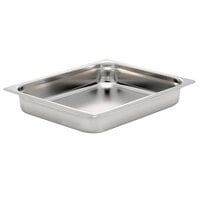 Bon Chef 12028 3/4 Size Stainless Steel Food Pan - 2 1/2" Deep