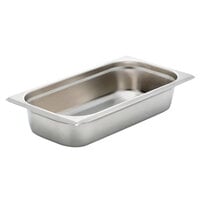 Bon Chef 12025 1/3 Size Stainless Steel Food Pan - 2 1/2" Deep