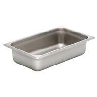Bon Chef 12026 1/4 Size Stainless Steel Food Pan - 2 1/2" Deep