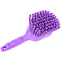 Carlisle 40541EC68 Sparta 8" Purple Floating Utility / Pot Scrub Brush