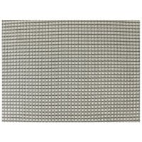 H. Risch, Inc. GA-3006 16 inch x 12 inch Dove Gray Woven Vinyl Rectangle Placemat - 12/Pack
