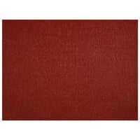 H. Risch, Inc. GA-8003 16 inch x 12 inch Ruby Vinyl Rectangle Placemat - 12/Pack