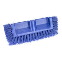 Carlisle 40422EC14 Sparta 12" Hi-Lo Blue Floor Scrub Brush With End Bristles