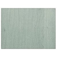 H. Risch, Inc. PLACEMATDX-SHERWOODSEAFOAM Sherwood 16" x 12" Customizable Seafoam Premium Sewn Faux Wood Rectangle Placemat