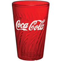 GET 2220-RC Tahiti 20 oz. Red Coca-Cola® SAN Plastic Tumbler - 72/Case