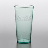 GET 6620-JC 20 oz. Jade Coca-Cola® SAN Plastic Pebbled Tumbler - 72/Case