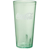 GET 6624-JC 24 oz. Jade Coca-Cola® SAN Plastic Pebbled Tumbler - 72/Case