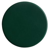 H. Risch, Inc. 3 3/4 inch Round Green Vinyl Customizable Coaster