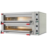 Electric Countertop 27 5/8" Double Deck Pyralis Series Pizza Oven - 220V, 3 Phase, 13.2 kW
