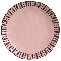 World Tableware DULCET-1P Dulcet 10 5/8 inch Pink Stoneware Dinner Plate - 12/Case